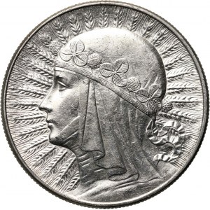 II RP, 10 Zloty 1932, Kopf einer Frau, Warschau