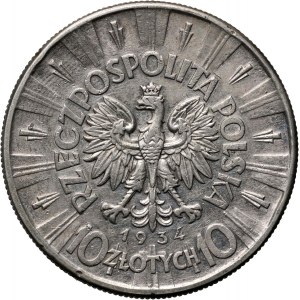 II RP, 10 złotych 1934, Warszawa, Józef Piłsudski, rzadki rocznik