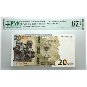 III RP, 20 PLN 2022, Protection of the Polish Eastern Border, RP series