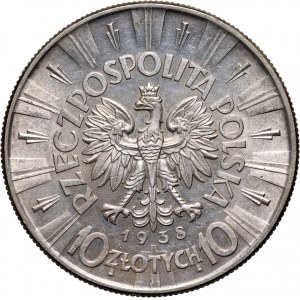 II RP, 10 Zloty 1938, Warschau, Józef Piłsudski