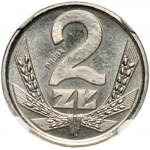 PRL, 2 zloty 1989, SAMPLE, nickel