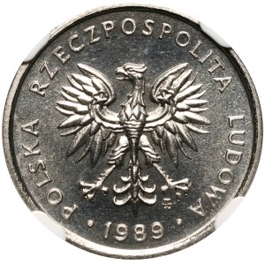 PRL, 2 Zloty 1989, PRÓBA, Nickel