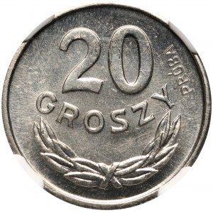 People's Republic of Poland, 20 pennies 1963, SAMPLE, nickel