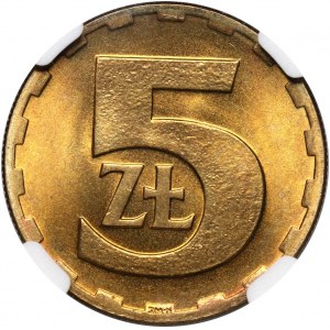 Polská lidová republika, 5 zlotých 1977