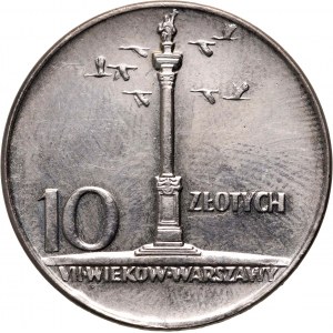 PRL, 10 zlotých 1966, Žigmundov stĺp - Malý stĺp