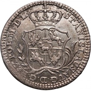 Stanislaw August Poniatowski, half zloty (2 pennies) 1766 FS, Warsaw