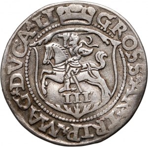 Zikmund II August, trojak 1562, Vilnius