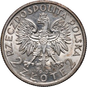 II RP, 2 złote 1932, Warszawa, Głowa kobiety
