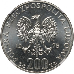 Polská lidová republika, 200 zlatých 1976, Hry XXI. olympiády, PROOFLIKE