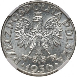 II RP, 5 złotych 1936, Warszawa, Żaglowiec
