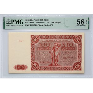 PRL, 100 Zloty 15.07.1947, Serie F