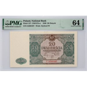 PRL, 20 Zloty 15.05.1946, Serie E