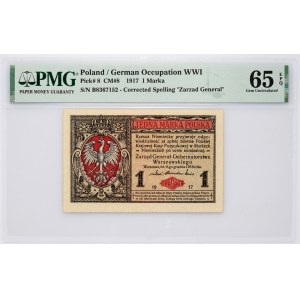 Allgemeine Verwaltung, 1 polnische Mark 9.12.1916, Allgemein, Serie B