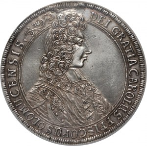 Rakousko, Olomouc, Karel III, tolar 1705, Kremnica