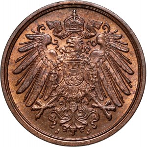 Niemcy, 1 fenig 1908 J, Hamburg