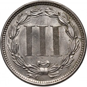 Spojené štáty americké, 3 centy 1870