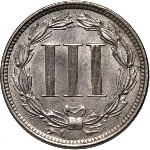 Stany Zjednoczone Ameryki, 3 centy 1870