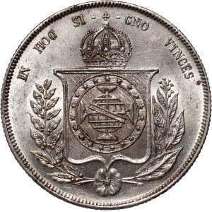 Brazílie, Petr II, 1000 reis 1857