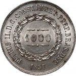 Brasilien, Peter II, 1000 Reis 1857