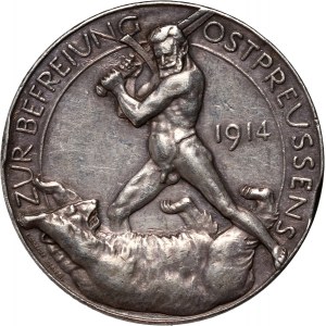 Německo, medaile z roku 1914, Paul von Hindenburg, Vítězné tažení ve Východním Prusku