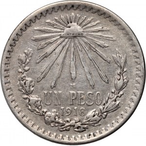 Mexico, 1 Peso 1918 M
