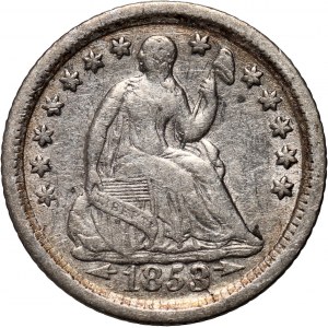 Spojené štáty americké, 1/2 centu 1853 O, New Orleans