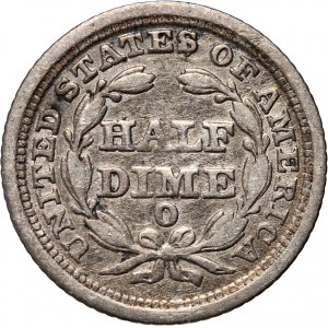 Spojené státy americké, 1/2 desetníku 1853 O, New Orleans