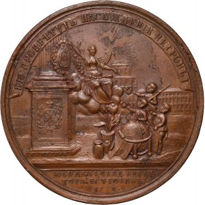 Rusko, Kateřina II., medaile z roku 1776, 50 let Akademie věd