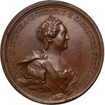 Rosja, Katarzyna II, medal z 1776 roku, 50 Lat Akademii Nauk