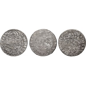 Sigismund III. Vasa, Satz, 3 x Sixpence 1625-1627