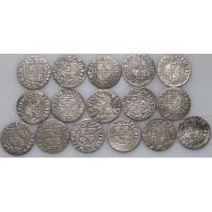 Sigismund III Vasa, set, 16 x half-tracks dated 1622-1625