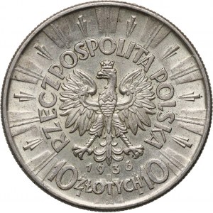 II RP, 10 Zloty 1936, Warschau, Józef Piłsudski