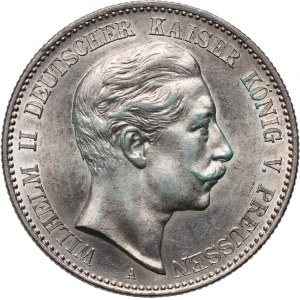 Německo, Prusko, Wilhelm II, 2 marky 1888 A, Berlín