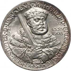 Germany, Saxe-Weimar-Eisenach, Wilhelm Ernst, 5 Mark 1908 A, Berlin, Jena University