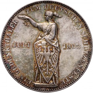 Deutschland, Frankfurt, Thaler 1862, Schießwettbewerb