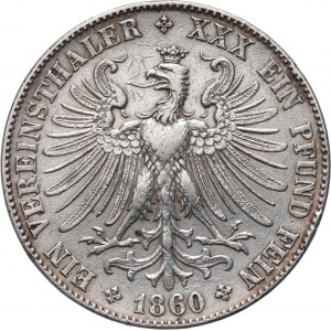 Nemecko, Frankfurt, thaler 1860