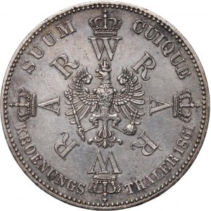 Německo, Prusko, Wilhelm I, tolar 1861 A, Berlín