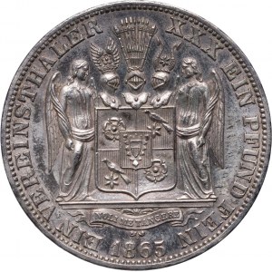 Deutschland, Schaumburg-Lippe, Adolf George, Taler 1865 B, Hannover