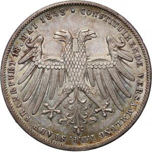 Deutschland, Frankfurt, 2 Gulden 1848, Johann von Oesterreich