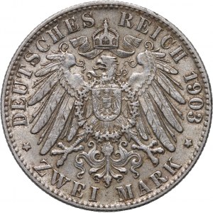 Germany, Hamburg, 2 Mark 1903 J