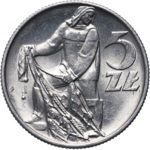 PRL, 5 złotych 1974, Rybak