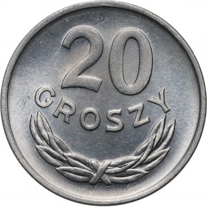PRL, 20 groszy 1949, hliník