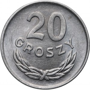 PRL, 20 groszy 1949, Aluminium