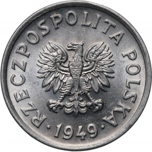 PRL, 20 groszy 1949, aluminium