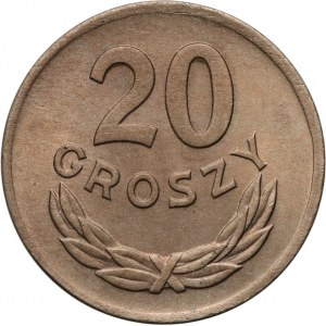 Polská lidová republika, 20 groszy 1949, měď-nikl