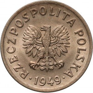 Poľská ľudová republika, 20 groszy 1949, meď a nikel