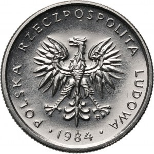 PRL, 10 złotych 1984, PRÓBA, nikiel