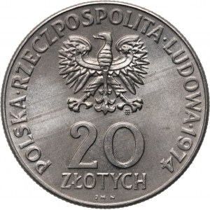 PRL, 20 Zloty 1974, XXV Jahre des Comecon, PRÓBA, Nickel