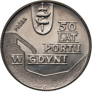 PRL, 10 złotych 1972, 50 lat portu w Gdyni, PRÓBA, nikiel