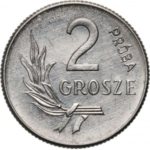 PRL, 2 grosze 1949, PRÓBA, nikl